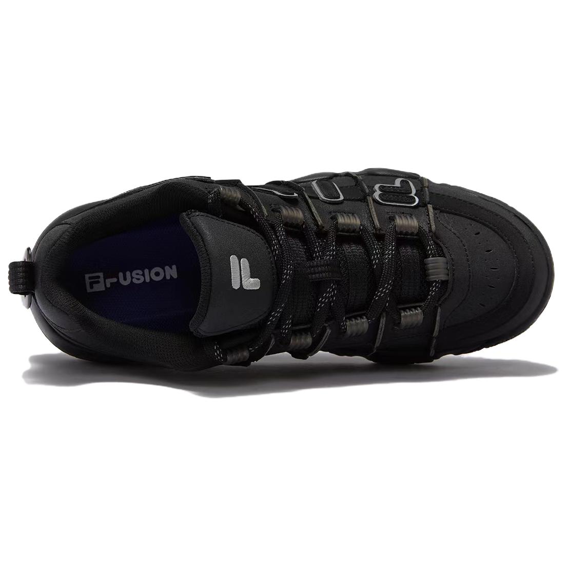 FILA FUSION BUSTER Puffy Shoes Low top Vintage Basketball Shoes Men’s Black
