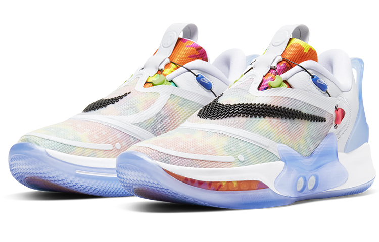 Мужские кроссовки Nike Adapt bb 2.0 "Tie-Dye" TPU (синий, белый) — Синий / белый — фото 3