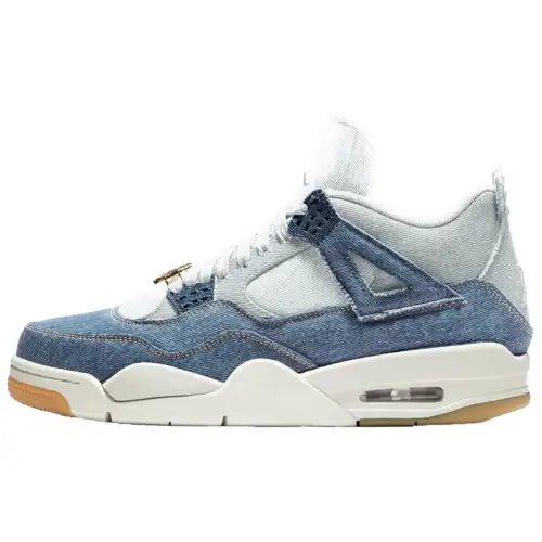 Jordan Air Jordan 4 Soft And Comfortable Slip Resistant Abrasion Resistant Mid top Vintage Basketball Shoes Unisex Gray