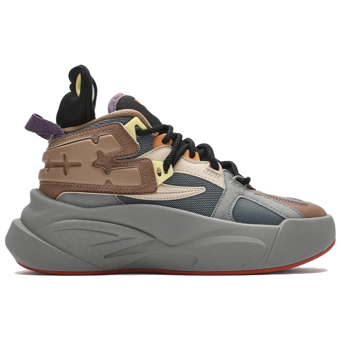 FILA FUSION THE MASH Comfortable Cushioning Low top Vintage Basketball Shoes Women’s Blue Black