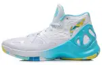 Li Ning SONIC 5 Slip Resistant Abrasion Resistant High top Basketball Shoes Men's Bright Aqua Blue