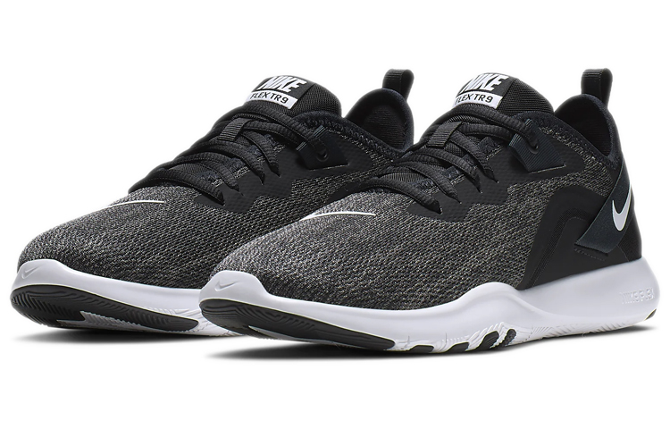 Женские кроссовки Nike Flex Trainer 9 Black Anthricite (черно-серые) — Чёрныйсерый — фото 3