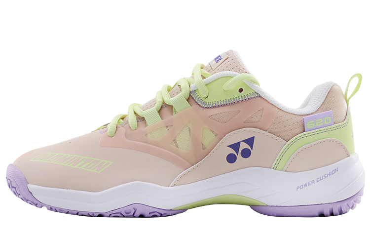 YONEX Yonex Power Cushion/power cushion series 620CR fabric synthetic leather, comfortable and versatile, shock-absorbing, non-slip and wear-resistant, low-top badminton shoes, women's model, bright pink
