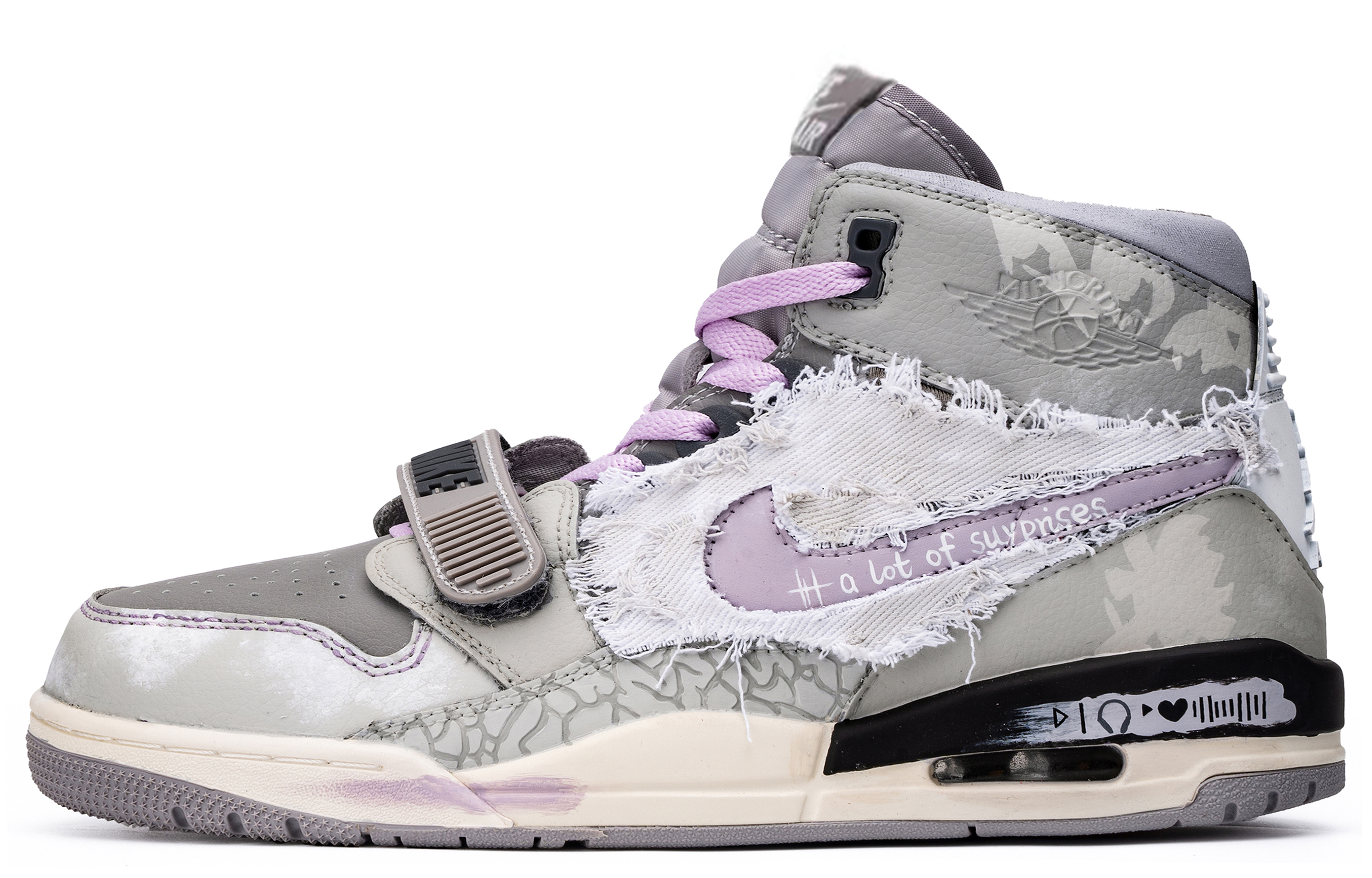 Jordan Legacy 312 ADCDAVINCI Custom, Shared Playlist Cushioning Slip Resistant Cushioning Slip Resistant High top