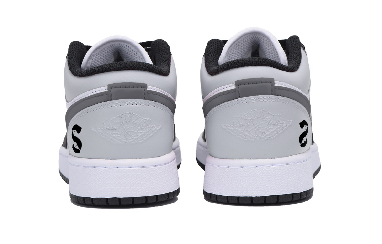 Jordan Air Jordan 1 Puppy Fragment, Year Of The Snake Abrasion Resistant Low top Vintage Basketball Shoes Men’s Black