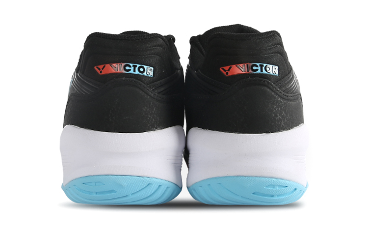 VICTOR Comfortable Cushioning Slip Resistant Abrasion Resistant Low top Badminton Shoes Unisex Black