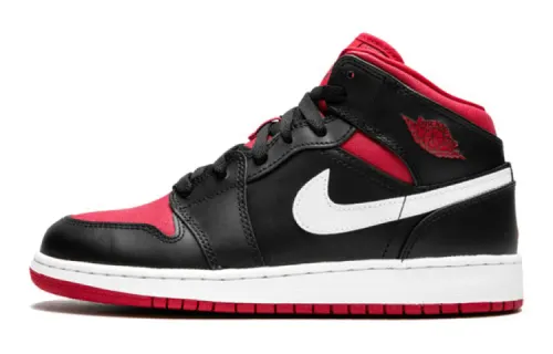 Jordan 1 Retro Mid Black Red White
