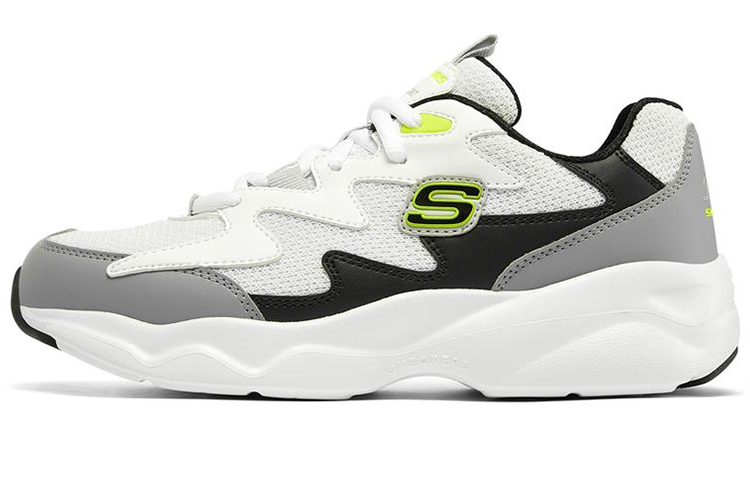 Женские кроссовки Skechers D'LITES AIRY (бело-серо-зеленый)