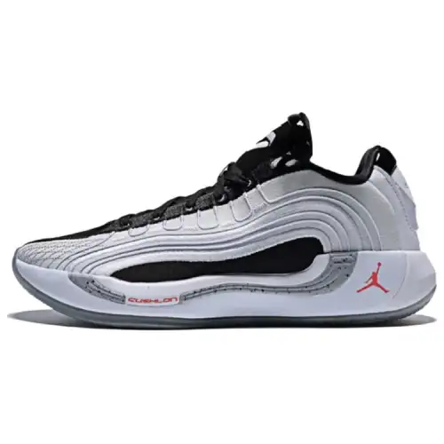 Jordan Luka 4 Abrasion Resistant Low top Basketball Shoes Men's Black White