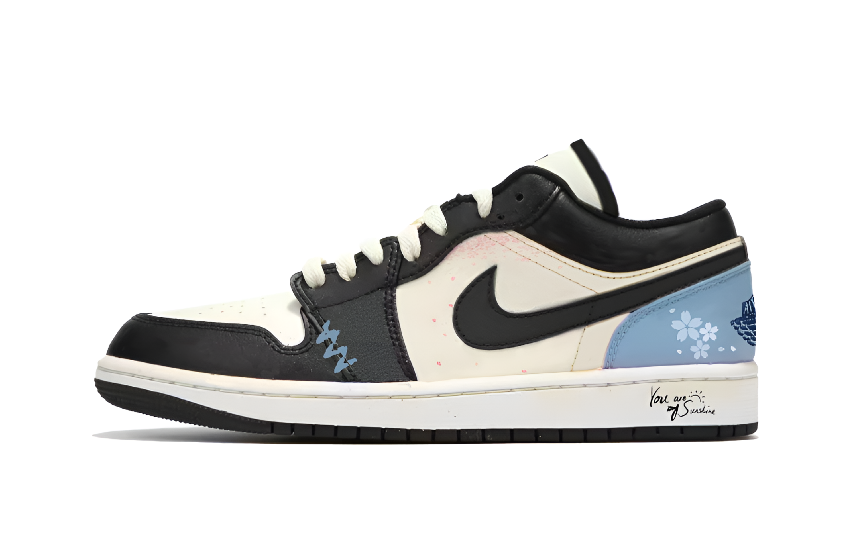 Jordan Air Jordan 1 Cushioning Low top Vintage Basketball Shoes Men’s Black