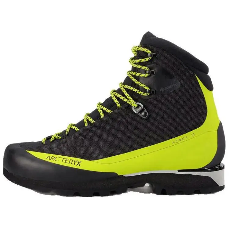 Arc'teryx ACRUX LT Slip Resistant Grip High top Mountaineering Shoes Unisex Black Green