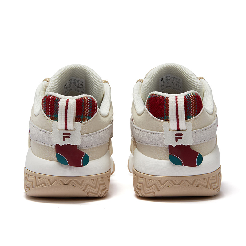 FILA FUSION BUSTER Puffy Shoes, Fashion Versatile Low top Vintage Basketball Shoes Men’s Red