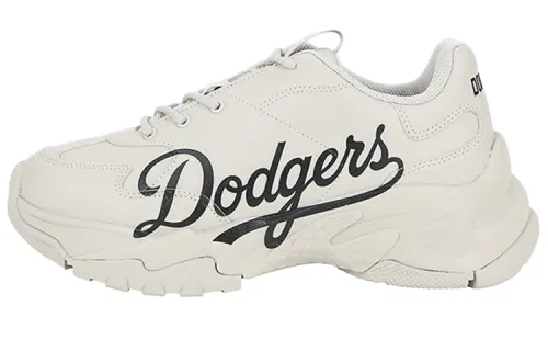 MLB Big Ball Chunky Collection Artificial Leather Letter Abrasion Resistant Height Increasing Low top Chunky Sneakers