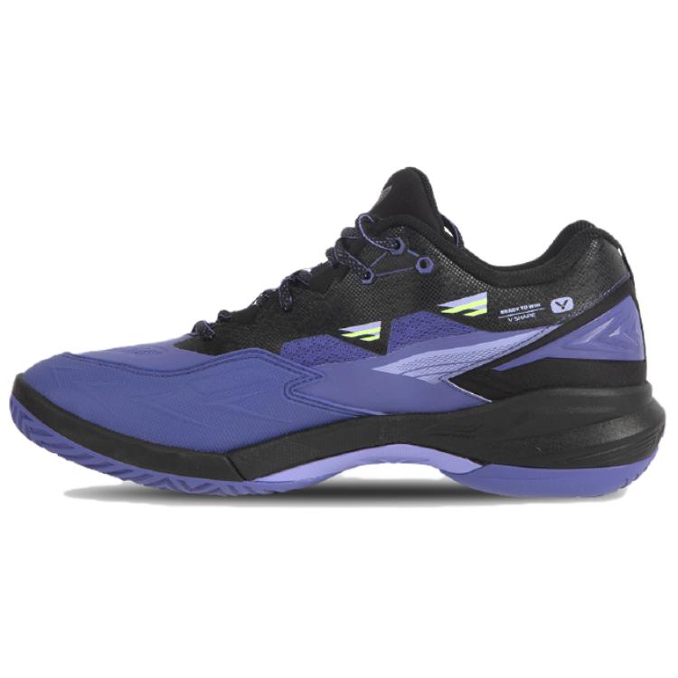VICTOR C90NLite Cushioning Rebound Low top Badminton Shoes Unisex Black Purple