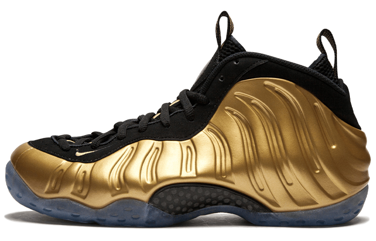 Nike Foamposite One Metallic Gold OG model spray foam shock-absorbing anti-slip mid-top retro basketball shoes men's gold
