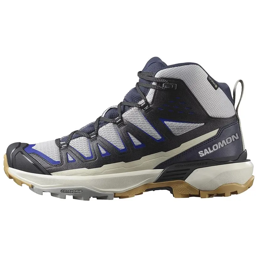 SALOMON X ULTRA 360 Slip Resistant Abrasion Resistant Mid top Mountaineering Shoes Men's Gray Black