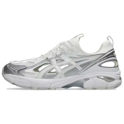 ASICS GT 2160 Synthetic Leather, Textile Abrasion Resistant Breathable River Trekking Shoes Unisex White Silver