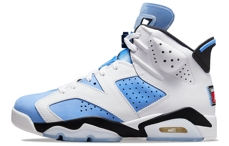 Мужские кроссовки Jordan Air Jordan 6 (бело-синие)