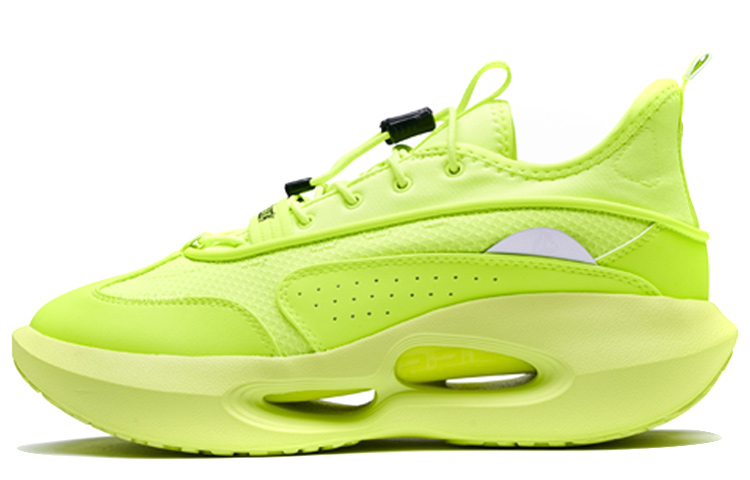 361° HOURGLASS Time Woven Mesh Non slip Lightweight Low top Basketball Shoes Men's Fluorescent Yellow