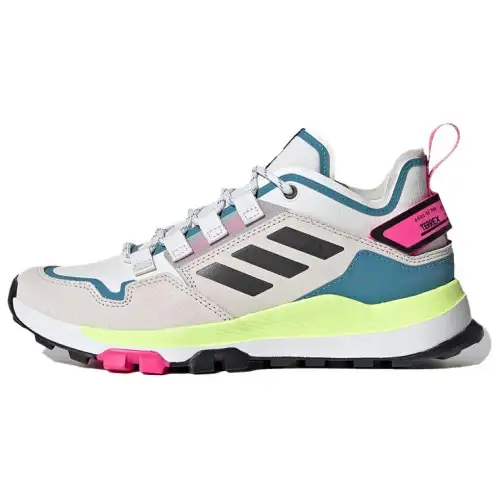 Adidas Terrex Hikster Low Split Suede Breathable Low top Hiking Shoes Women's White Blue