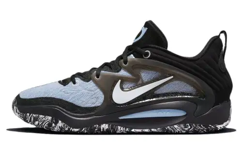 Nike KD 15 EP Durant 15 Brooklyn Nets Low-top Practical basketball shoes Men's Black and Blue Domestic version