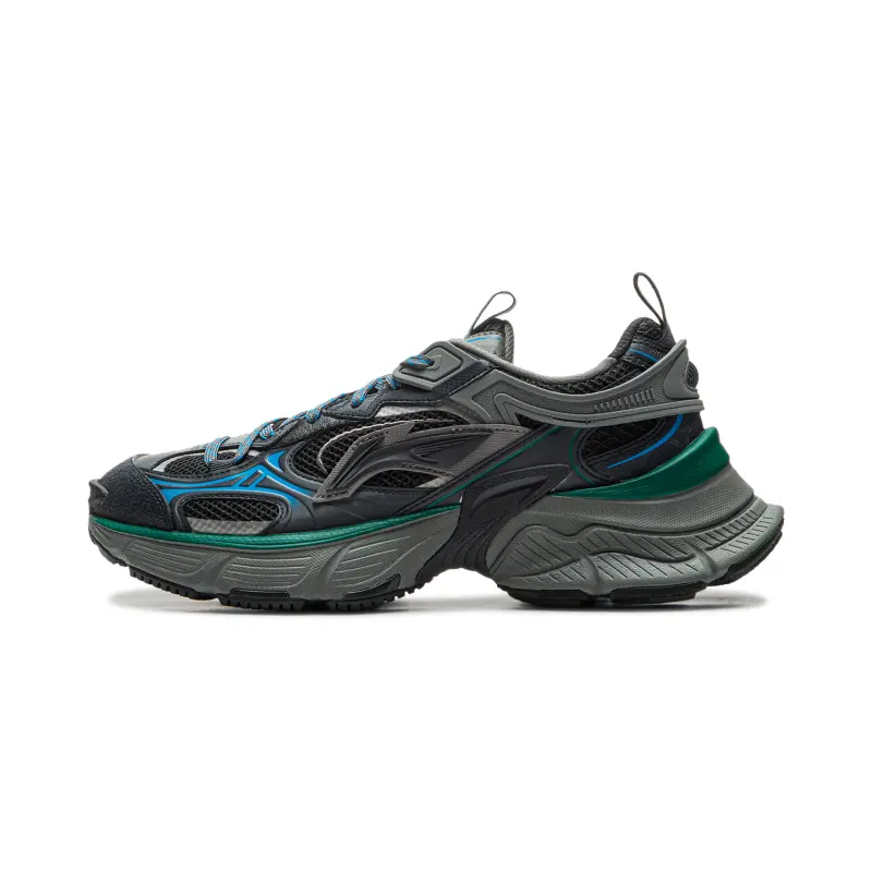 Li Ning Xingji Cushioning Slip Resistant Abrasion Resistant Breathable Height Increasing Low top Chunky Sneakers Men's
