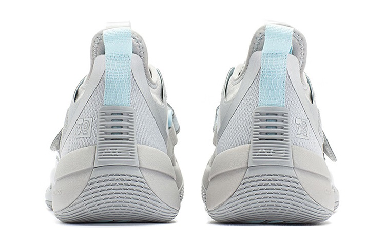 361° Zen 4 Basketball Shoes Men’s Low Top Silver White/Glacier Blue