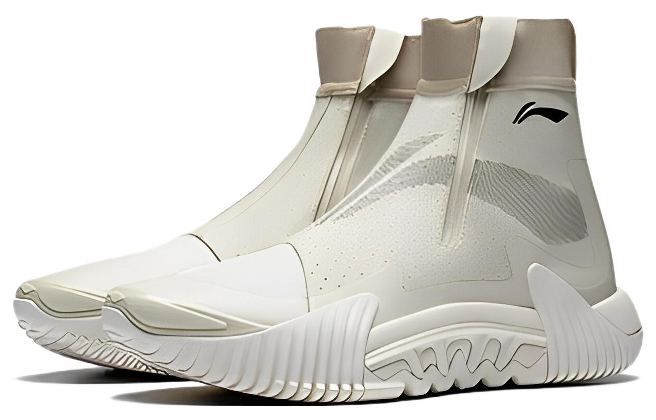 Li Ning Badfive 2 Basketball Shoes Men’s High Top Dusty Khaki