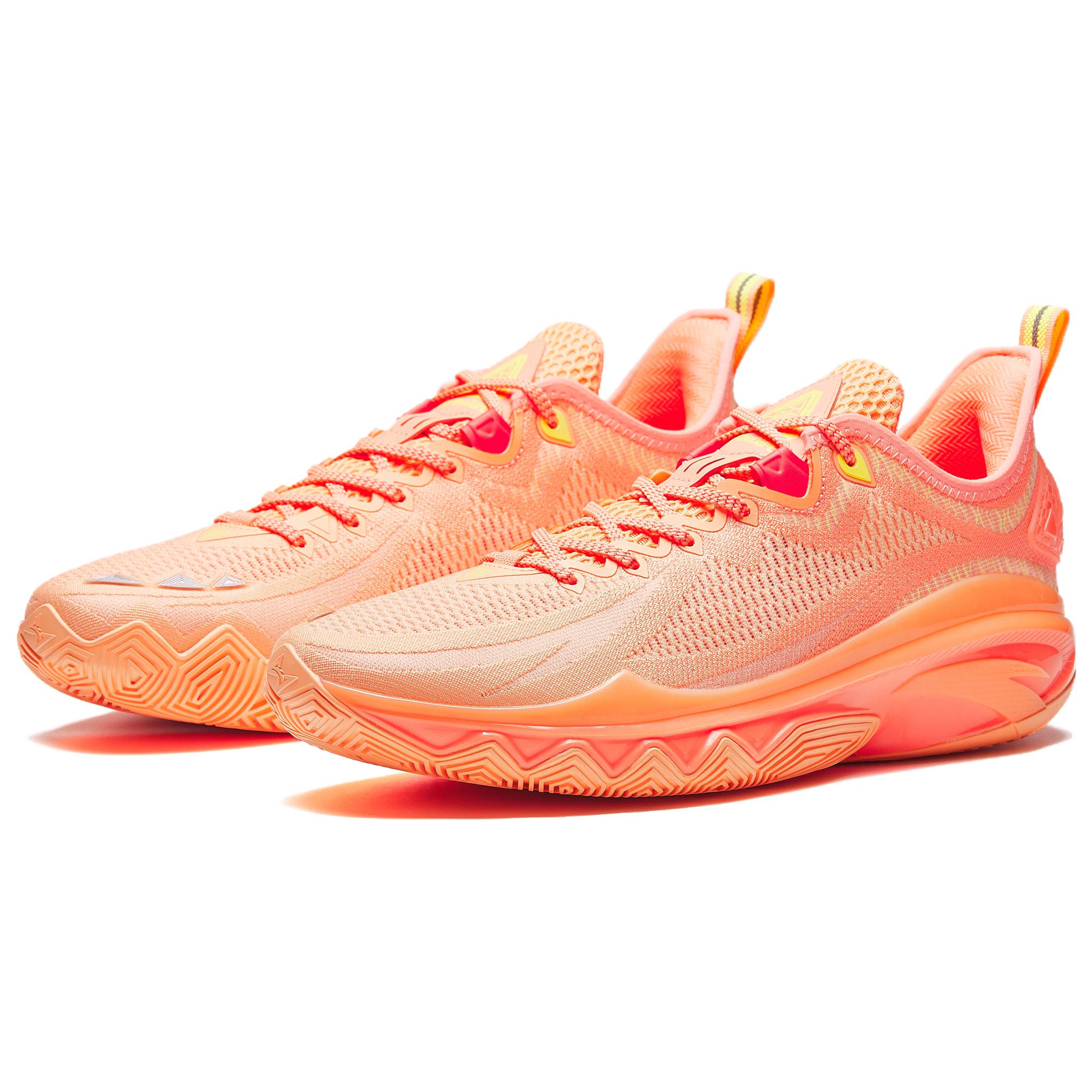 Anta Swagger 2 Sun Orange Cushioning Abrasion Resistant Rebound Low top Basketball Shoes Men’s Orange Red