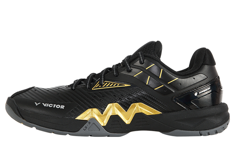 VICTOR Slip Resistant Abrasion Resistant Badminton Shoes Unisex Black