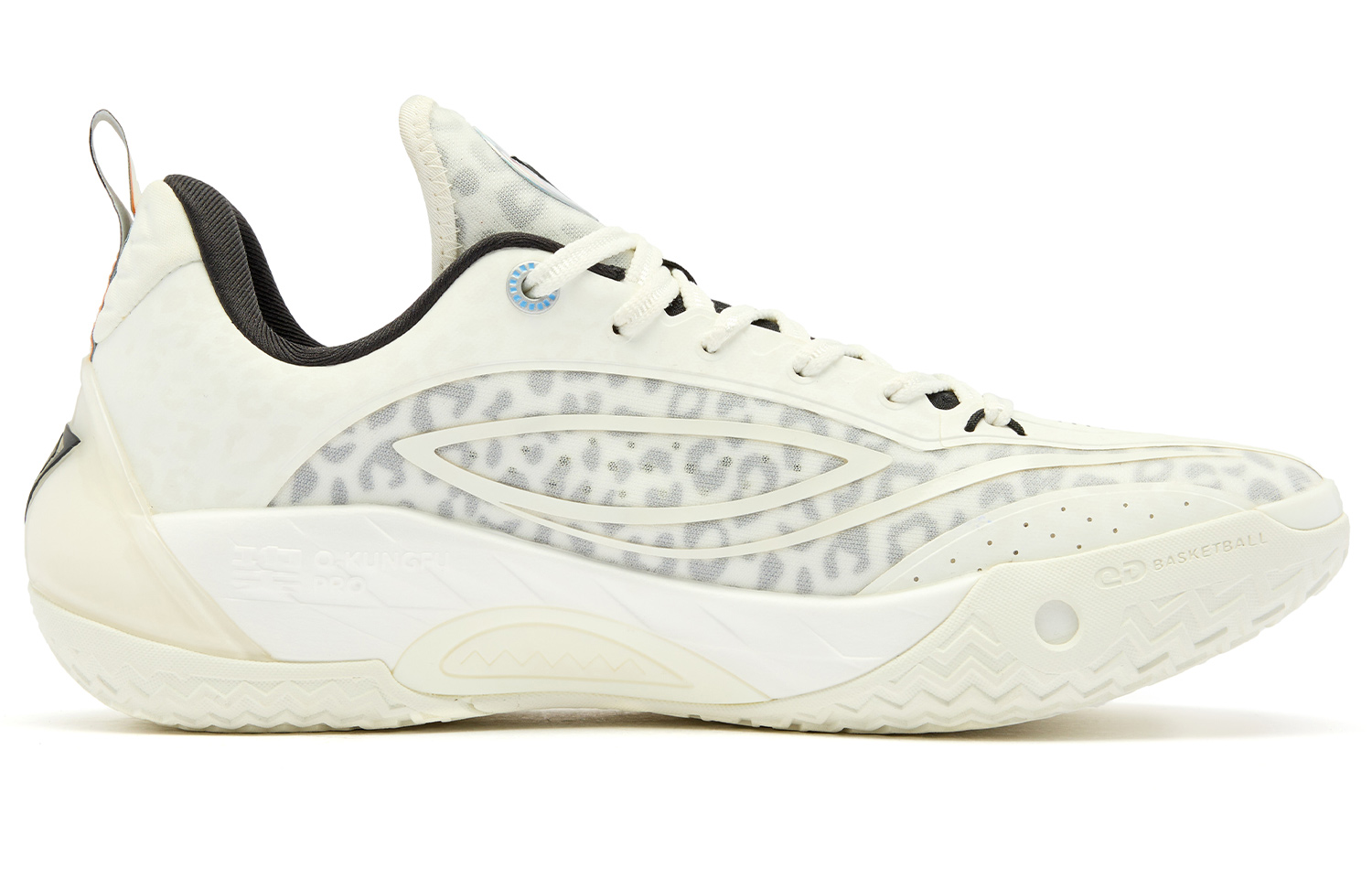 QIAODAN Poisonous Fangs PRO 3.0 V2 Basketball Shoes Men’s Low Top Ivory Steel Gray