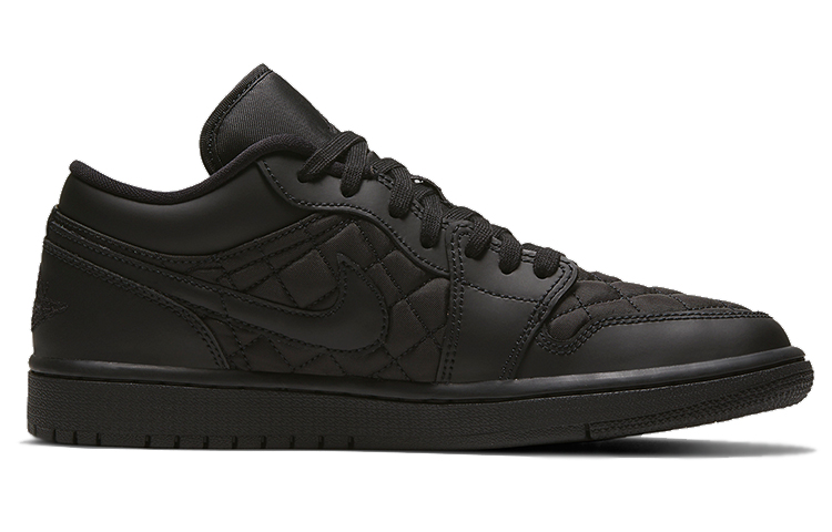 Jordan 1 Low Triple Black Quilted Women’s