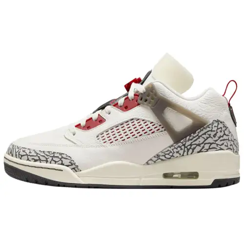 Jordan Spizike Low Sail Anthracite Coconut Milk Varsity Red