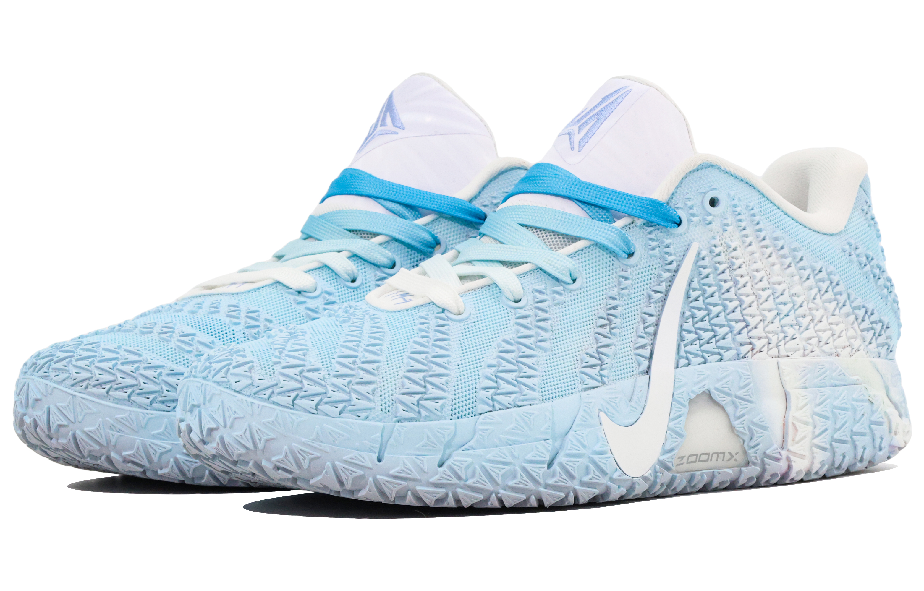 Nike Ja Morant 3 Premium Ice Mesh Abrasion Resistant Grip Low top Basketball Shoes Unisex White Blue