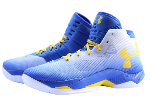 Мужские кроссовки Under Armour Under Armour Curry 2.5 73-9 (сине-желтые) — 白/团队皇家/出租黄 — фото 3
