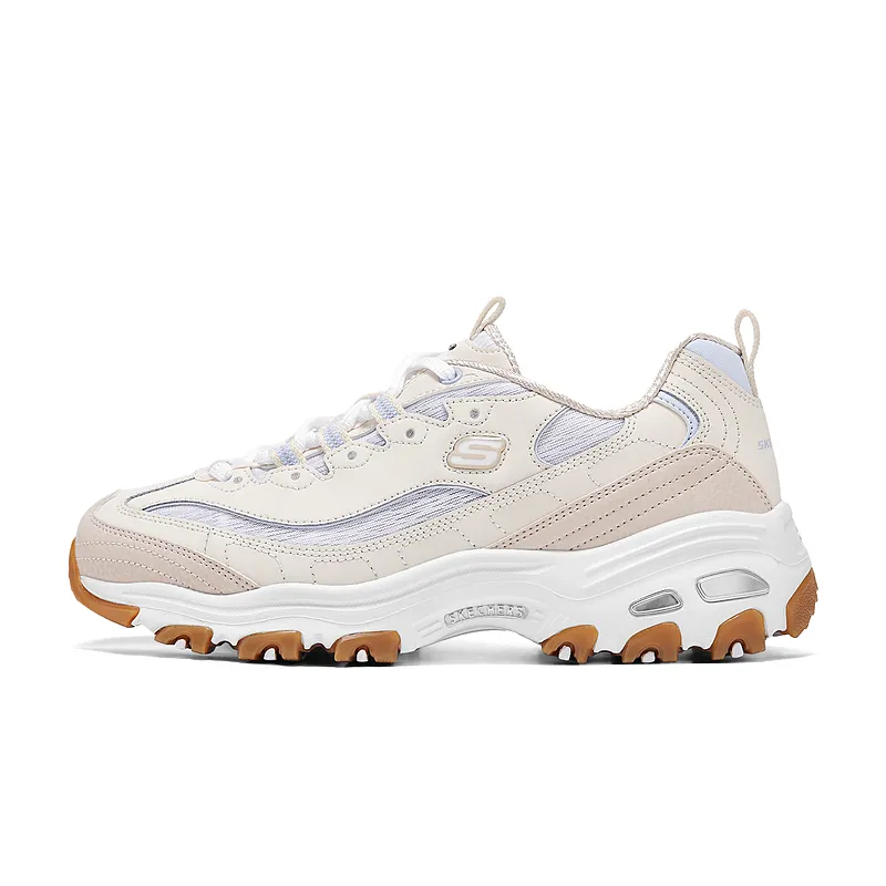 Skechers D'Lites Height Increasing Low top Chunky Sneakers Women's Beige
