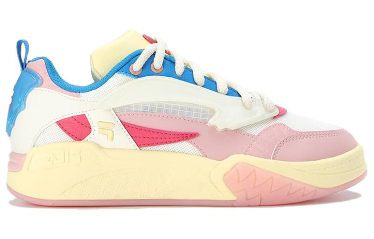 FILA FUSION Lifestyle Basketball Heritage Sneakers ‘White Blue Pink’ Women’s