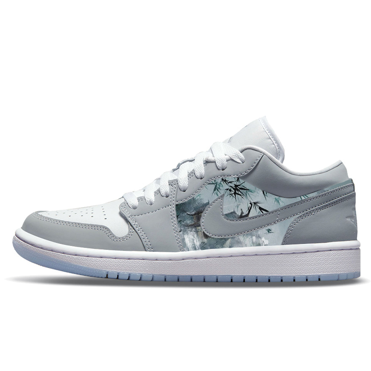 Jordan Air Jordan 1 Vintage Basketball Shoes Women’s Low Top Gray/White