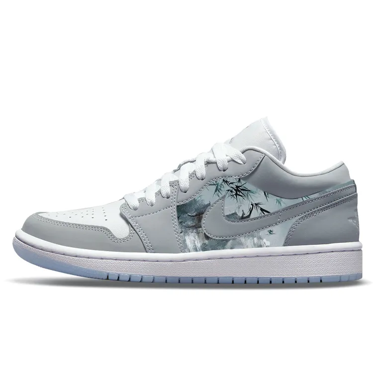 Jordan Air Jordan 1 Vintage Basketball Shoes Women's Low Top Gray/White