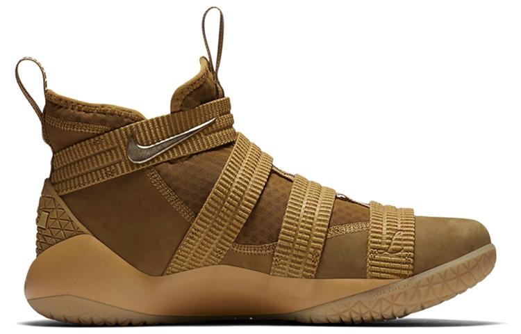 Мужские кроссовки Nike zoom soldier 11 LeBron Wheat OG (желтый) — Жёлтый — фото 2