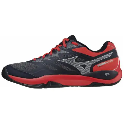 Mizuno Wave Spark WIDE AC Comfortable Slip Resistant Slip Resistant Low top Tennis Shoes Unisex Black Red