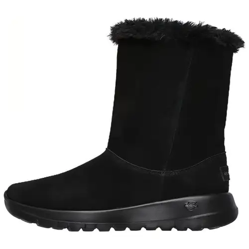 Skechers ON THE GO Thermal Abrasion Resistant Comfortable Crew Snow Boots Women's Pitch Black