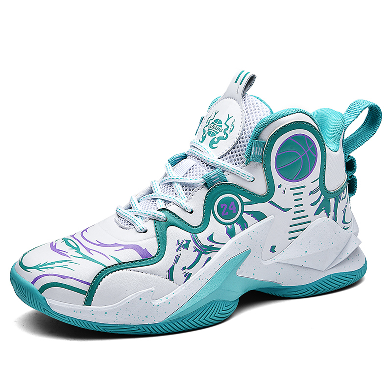 BIANSULONG Basketball Shoes Unisex High Top White Moon