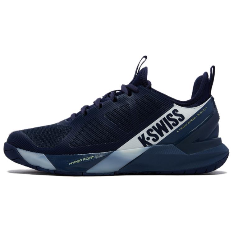 K·SWISS Textile, Synthetic Leather Low top Tennis Shoes Men’s Marine Blue