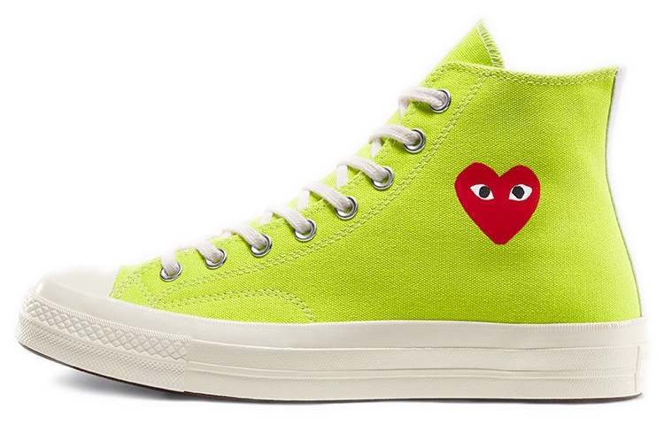 Кеды Converse × CDG Play Chuck 70 High (зеленые)