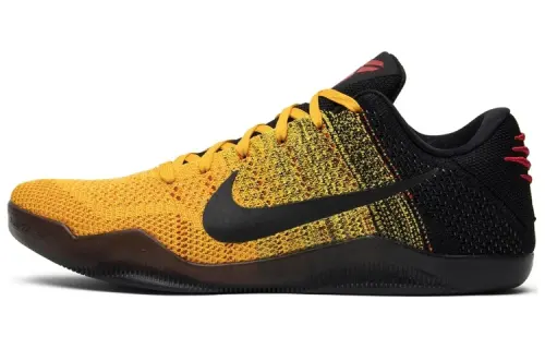 Nike Kobe 11 Elite Low Bruce Lee OG model, comfortable and versatile, low-top practical basketball shoes, men's yellow
