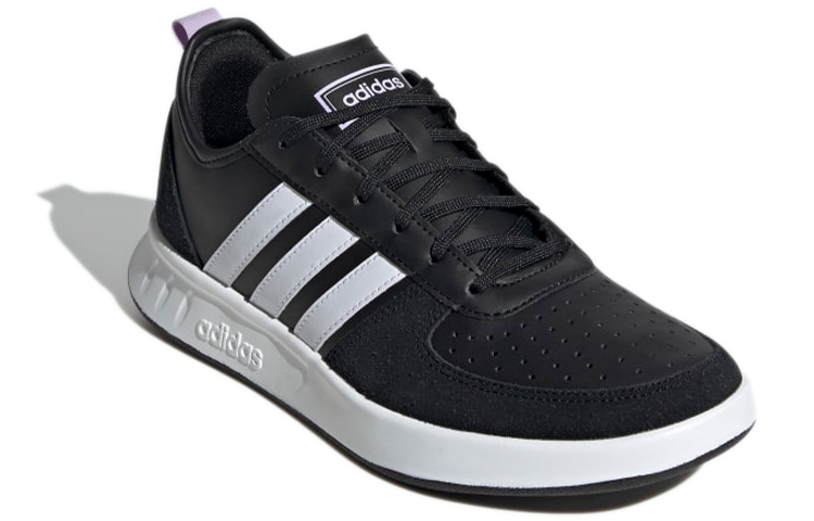 Женские кеды adidas Court80s (черные) — Чёрный / белый — фото 3
