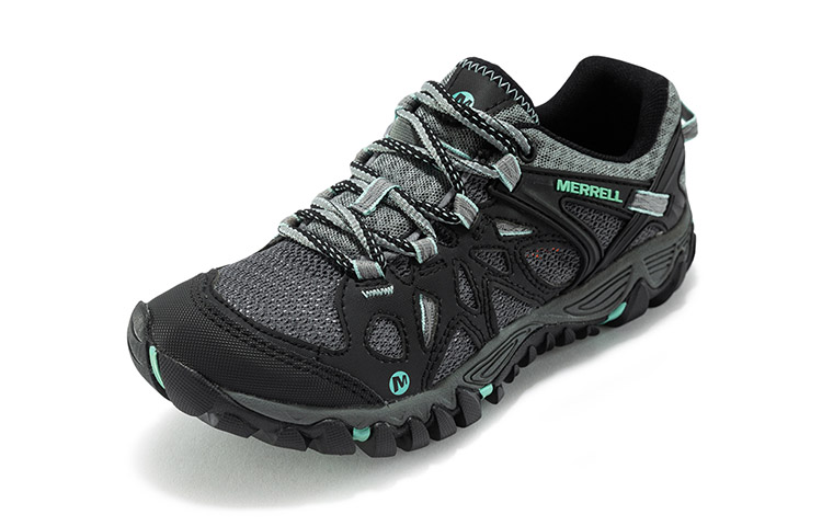 MERRELL All Out Blaze Slip Resistant, Abrasion Resistant, Lightweight Low top Outdoor Shoes Women’s Black