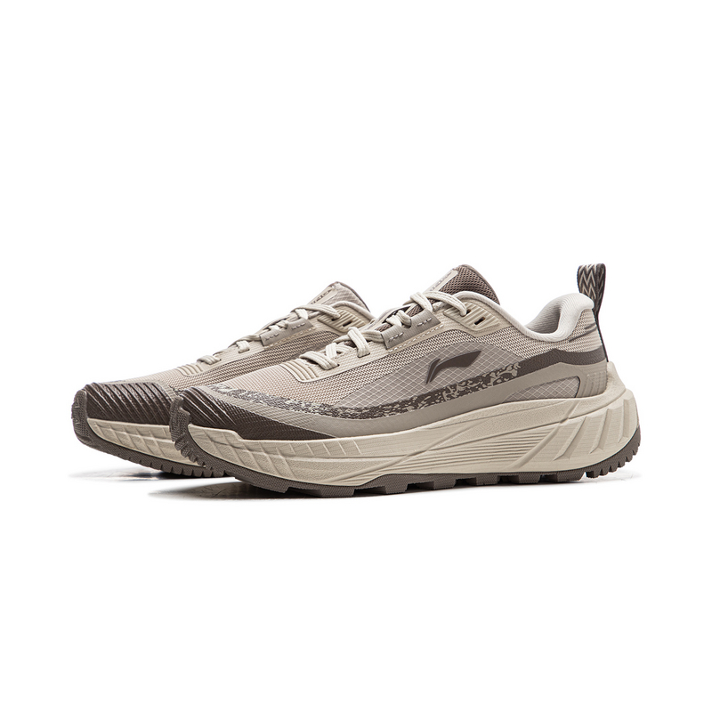 Li Ning Outdoor CF Tracing, Yijie Lite 2.0 Abrasion Resistant Support Low top Hiking Shoes Women’s Beige