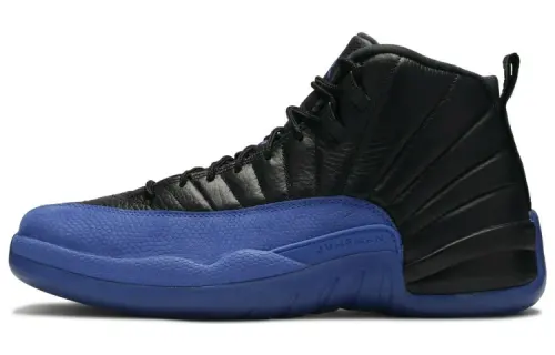 Jordan Air Jordan 12 Game Royal Sports Comfort High Top Retro Basketball Shoes Men's Black Blue